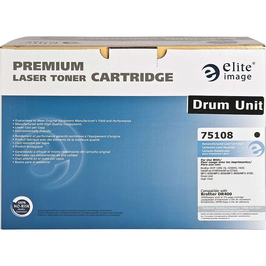 Elite Image Remanufactured Imaging Drum Alternative For Brother DR400 (ELI75108)