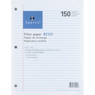 Sparco 3-hole Punched Filler Paper (82123)