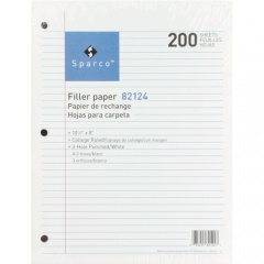 Sparco 3-hole Punched Filler Paper (82124)