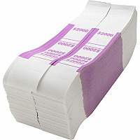 Sparco White Kraft ABA Bill Straps (SPRBS2000WK)
