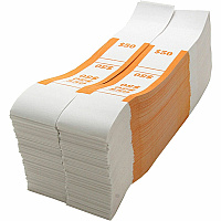 Sparco White Kraft ABA Bill Straps (SPRBS50WK)