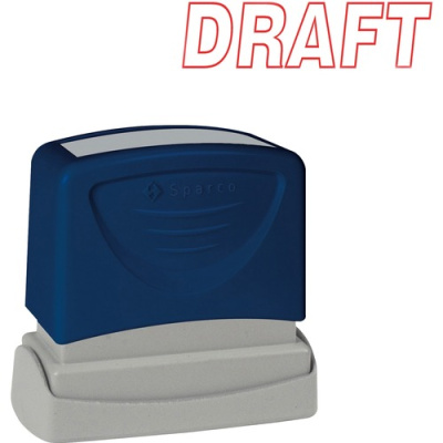 Sparco DRAFT Red Title Stamp (60017)