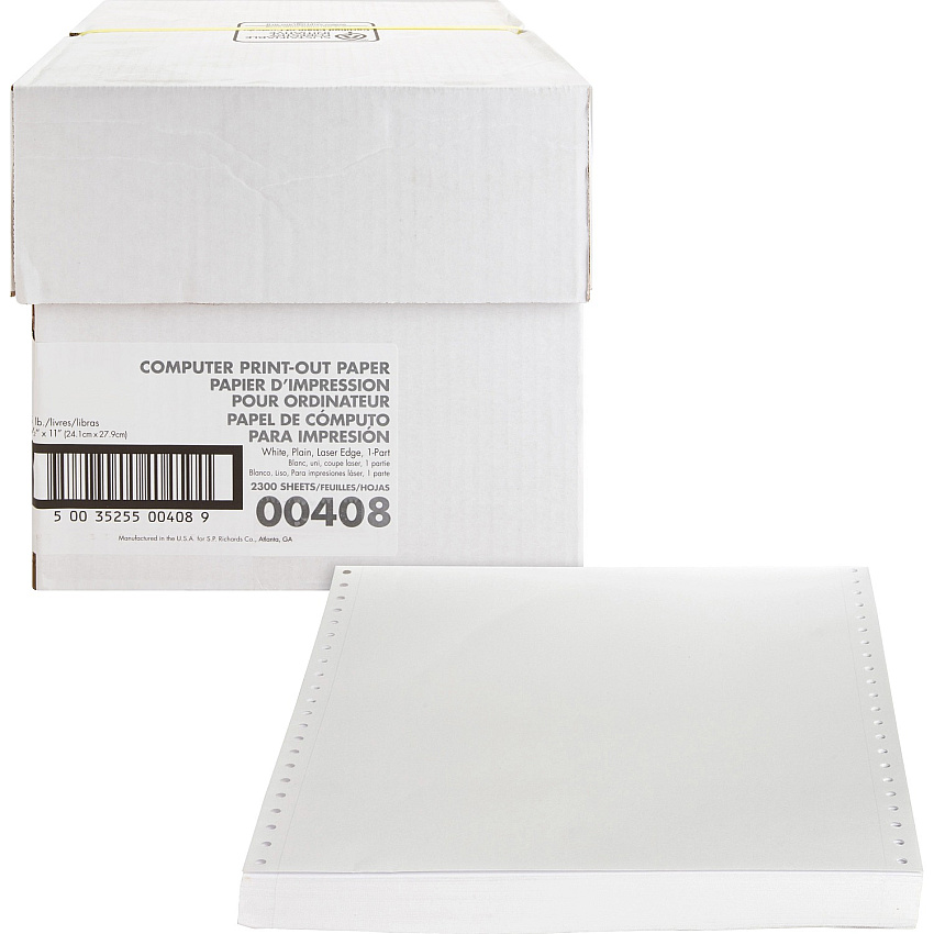Sparco Perforated Blank Computer Paper (SPR00408)