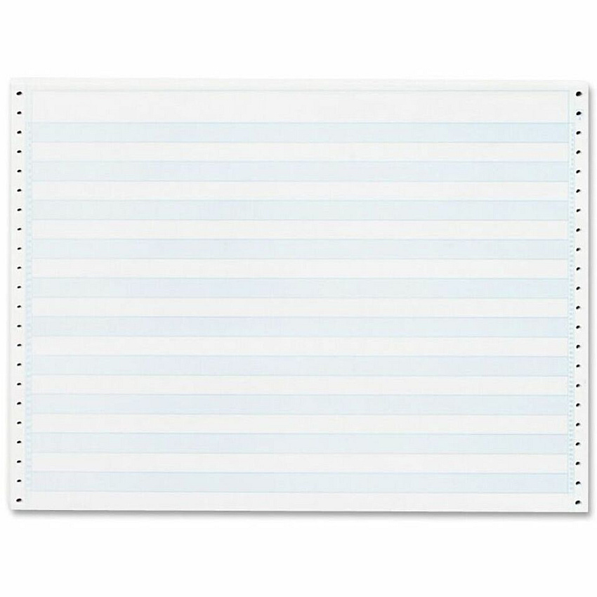Sparco 1/2" Blue Bar 1-part Computer Paper (SPR02180)