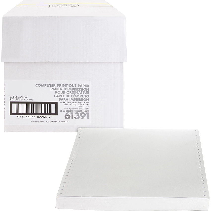 Sparco Perforated Blank Computer Paper (SPR61391)
