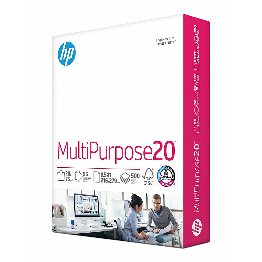 HP Multipurpose20 Copy Paper - White (HEW112000)