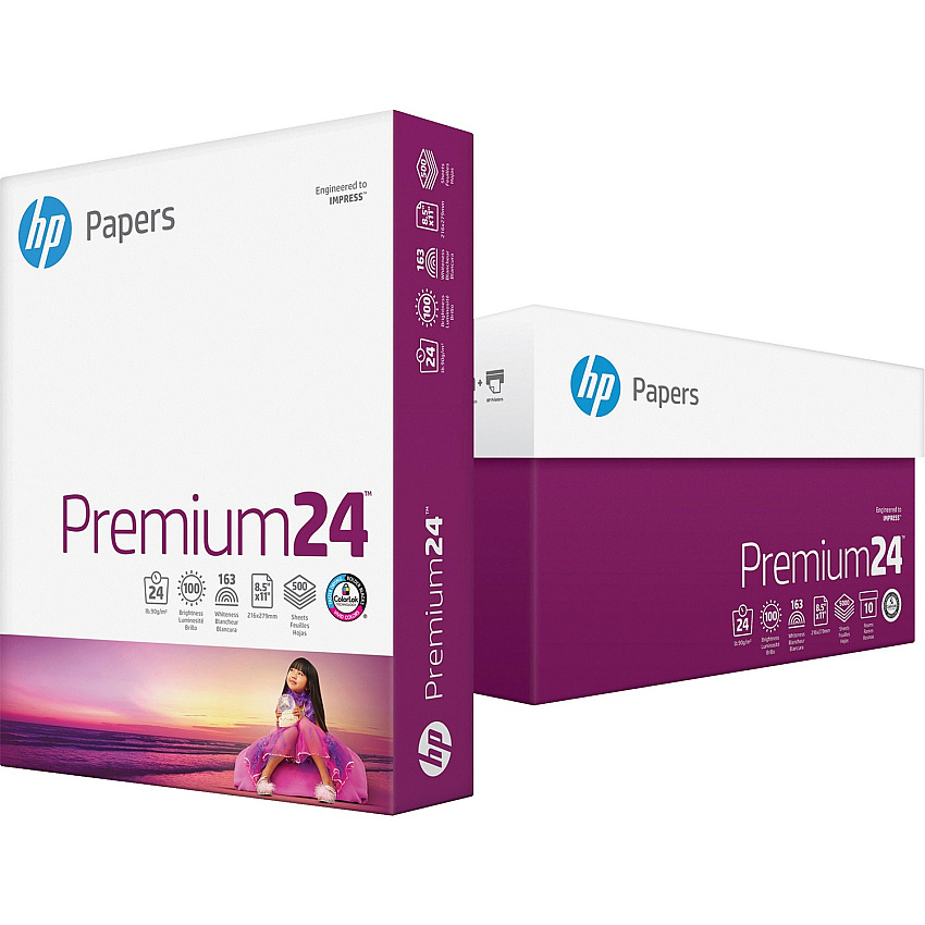 HP Paper, Premium 24lb Paper - 1 Ream (HEW112400)