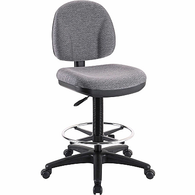Lorell Millenia Series Adjustable Task Stool with Back (LLR80009)
