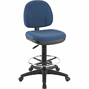 Lorell Millenia Series Adjustable Task Stool with Back (LLR80010)