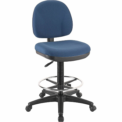 Lorell Millenia Series Adjustable Task Stool with Back (LLR80010)