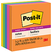 Post-it Super Sticky Notes - Energy Boost Color Collection (MMM6545SSUC)