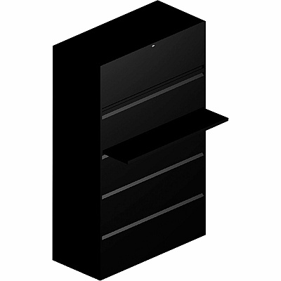 HON 800 Series Full-Pull Locking Lateral File - 5-Drawer (HON895LP)