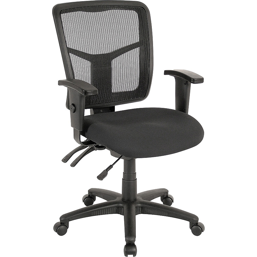 Lorell ErgoMesh Series Managerial Mesh Mid-Back Chair (LLR86201)