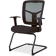 Lorell ErgoMesh Series Mesh Back Guest Chair with Arms (LLR86202)