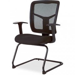 Lorell ErgoMesh Series Mesh Side Arm Guest Chair (86202)
