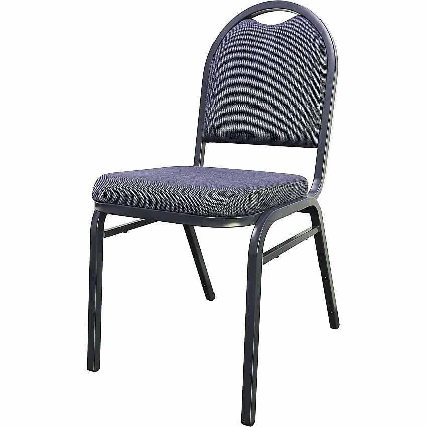 Lorell Round-Back Upholstered Stack Chairs (LLR62514)