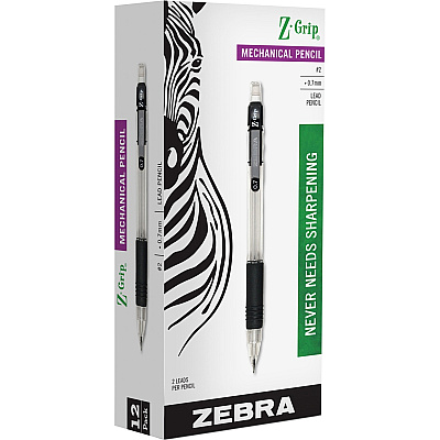 Zebra Z-grip Clear Barrel Mechanical Pencil (ZEB52410)