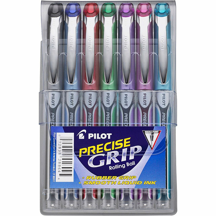 Pilot Precise Grip Extra-Fine Capped Rolling Ball Pens (PIL28864)