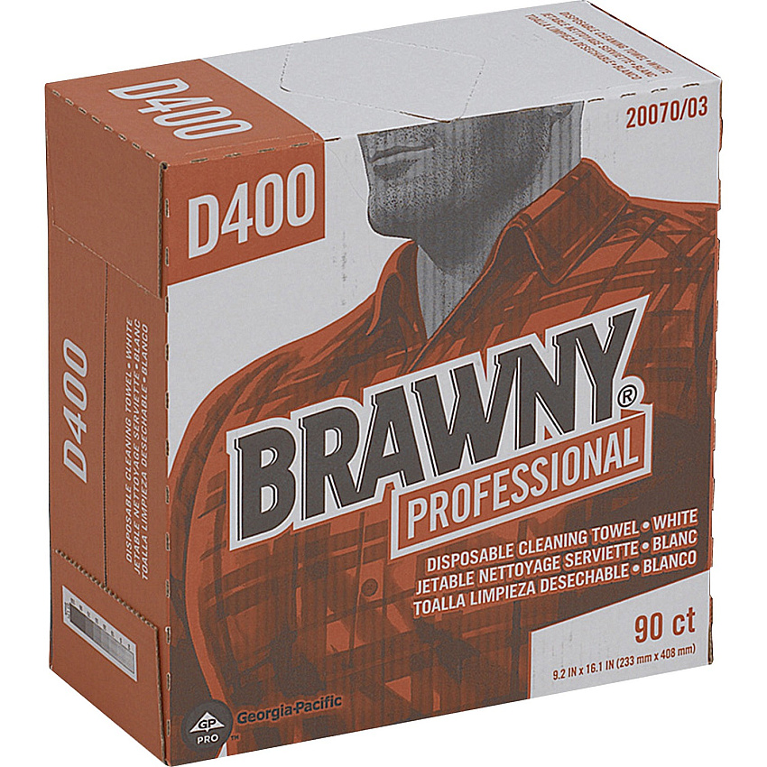 Brawny Professional D400 Disposable Cleaning Towels (GPC2007003)