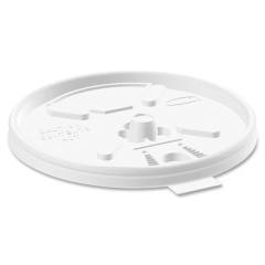 Dart Lift-n-Lock Coffee Cup White Lids (12FTL)