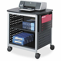 Safco Scoot Desk Side Hole Pattern Printer Stand (SAF1856BL)