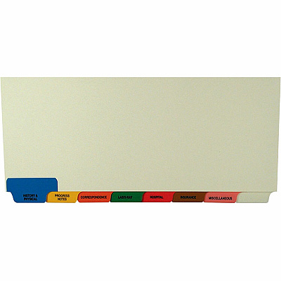Tabbies 8-Bottom Tab Medical Chart Index Set (TAB54500)