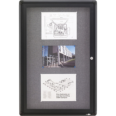 Quartet Enclosed Bulletin Board (QRT2363L)