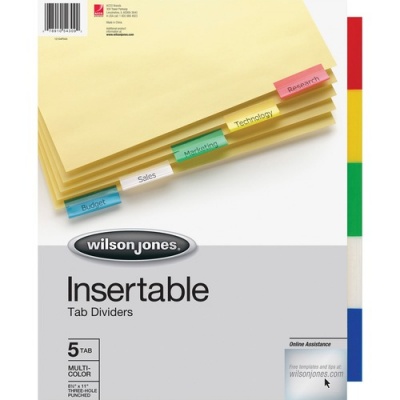 Wilson Jones Insertable Tab Dividers (54309)