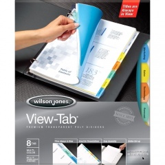 Wilson Jones View-Tab 8-Tab Transparent Dividers (55067)