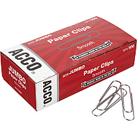 ACCO Economy Jumbo Smooth Paper Clips (ACC72580)