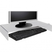 Kantek Acrylic Monitor Stand with Keyboard Storage (AMS300)