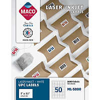 MACO Laser/Ink Jet White UPC Labels (MACML5000)