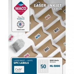 MACO Laser/Ink Jet White UPC Labels (ML5000)