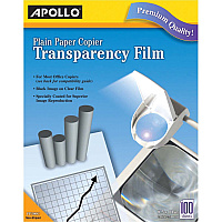 Apollo Plain Paper Copier Transparency Film (APOPP100C)