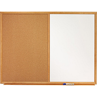 Quartet Standard Combination Whiteboard/Cork Bulletin Board (QRTS554)
