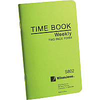 Wilson Jones Foreman's Time Book (WLJS802)