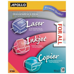 Apollo Overhead Projector Transparency Film (APOUF1000E)