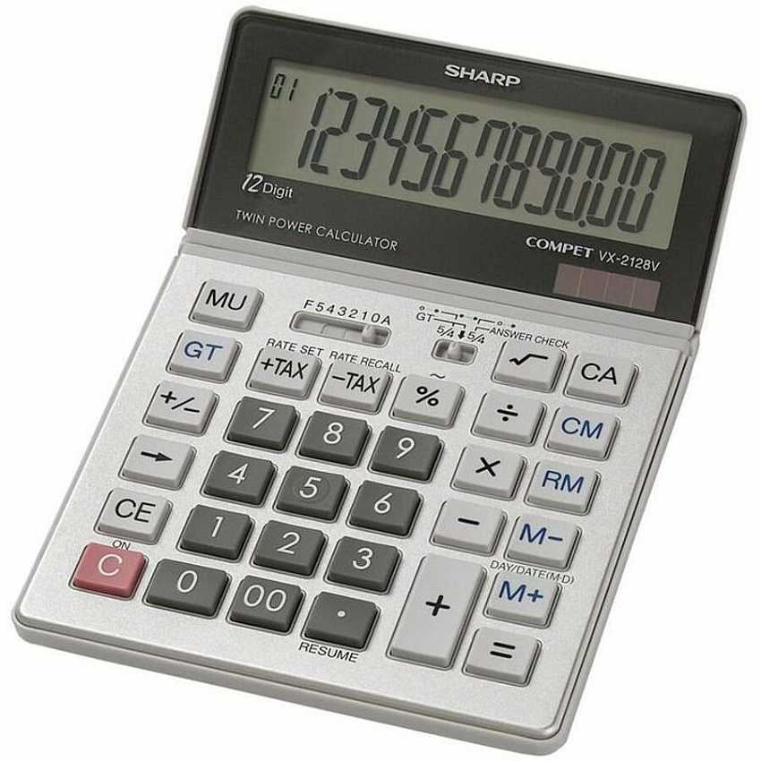 Sharp VX-2128V 12-Digit Commercial Desktop Calculator