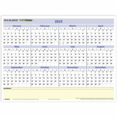 AT-A-GLANCE Quicknotes Mini Erasable Yearly Wall Planner (PM550B28)