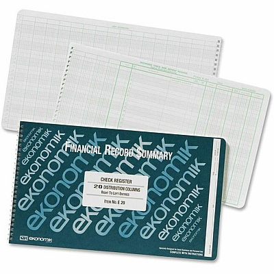 Ekonomik Financial Record Summary Check Register (EKOE20)