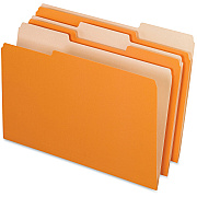 Pendaflex 1/3 Tab Cut Legal Recycled Top Tab File Folder (PFX435013ORA)