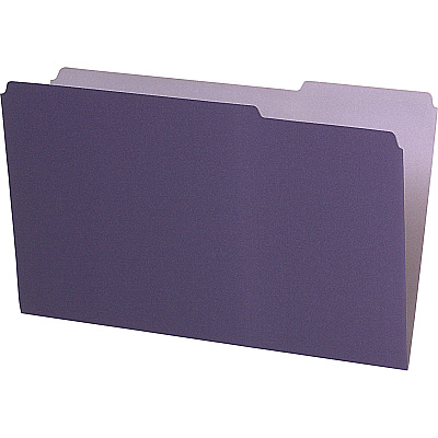 Pendaflex 1/3 Tab Cut Legal Recycled Top Tab File Folder (PFX435013VIO)