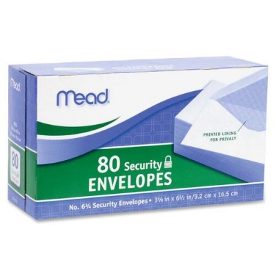 Mead White Security Envelopes (75212)