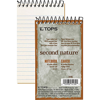 TOPS Second Nature Narrow Ruled Notebooks (TOP74135)
