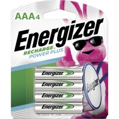 Energizer Recharge Power Plus Rechargeable AAA Batteries, 4 Pack (NH12BP4)