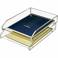 Kantek Acrylic Double Letter Tray (KTKAD15)