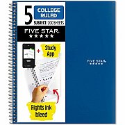 Mead Five-Star Wirebound 5-Subject Notebook (MEA06208)
