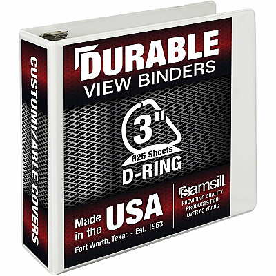 Samsill Insertable D-Ring Binder (16487)