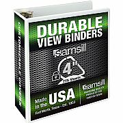Samsill Nonstick 4" View D-Ring Binder (16497)