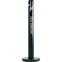 Rubbermaid Commercial Freestanding Smoker's Pole (RCPR1BK)